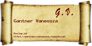 Gantner Vanessza névjegykártya